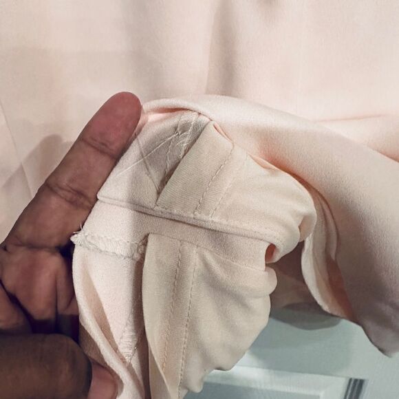 Karl Lagerfeld Paris Women's Tulip Sleeve Crepe Dress - Picture 7 of 11